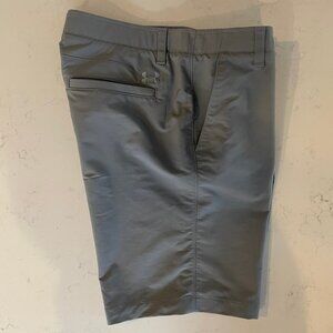 Under Armour Loose 4 Pocket Athletic Shorts Neutral Gray Sz 36 - no fabric tag